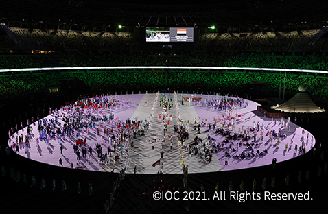 Cómo Panasonic ayudó a crear una ceremonia de apertura memorable de los Juegos Olímpicos de Tokio 2020 con sus proyectores de próxima generación